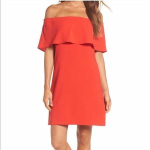 Charles Henry off the shoulder dress